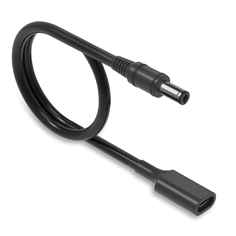 PD USB to DC Adapter Cable, 1Pack 3.28Ft -Female to DC 5.5×2.5mm Power Chargi…