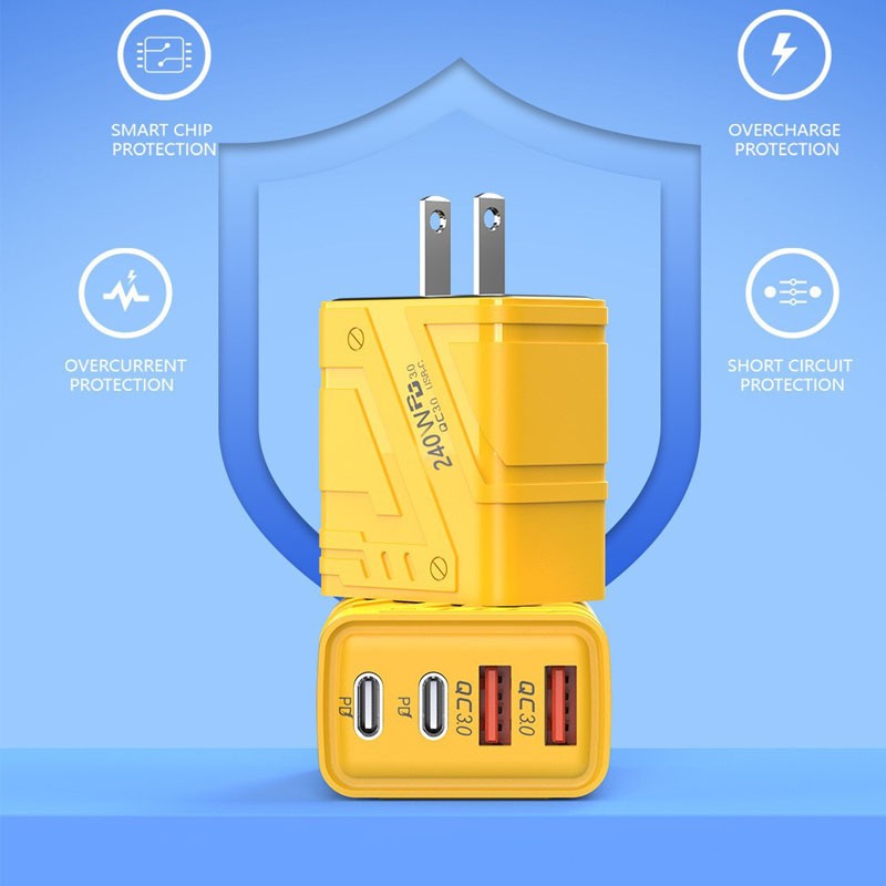 240W Fast Type C Wall Charger , 4-In-1 240W Super Fast Cable For Cell Phone iPad gallery