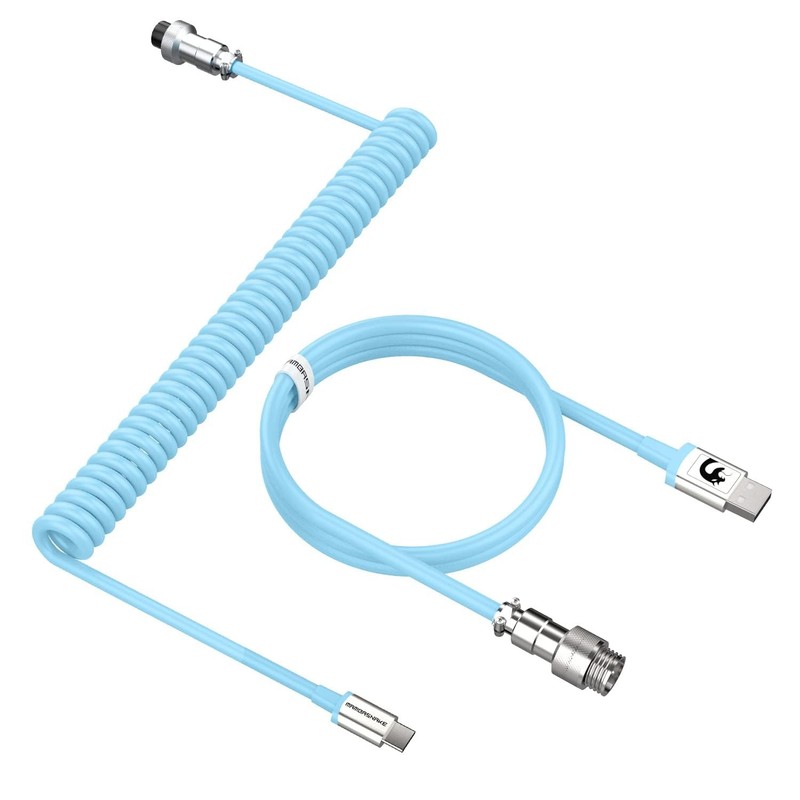 Gaming Keyboard Cable USB-Type C Dual Sleeve Stable Connection Mechanical Key…