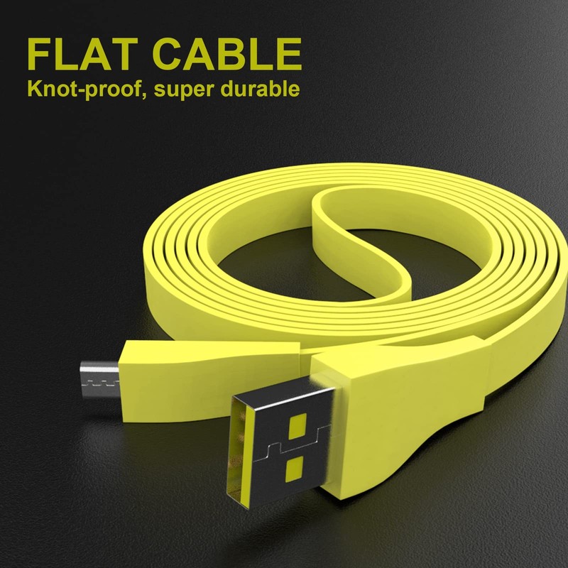 4FT Charger Cord Flat Cable, Micro USB Fast Charging Power Supply Cable Line ... gallery