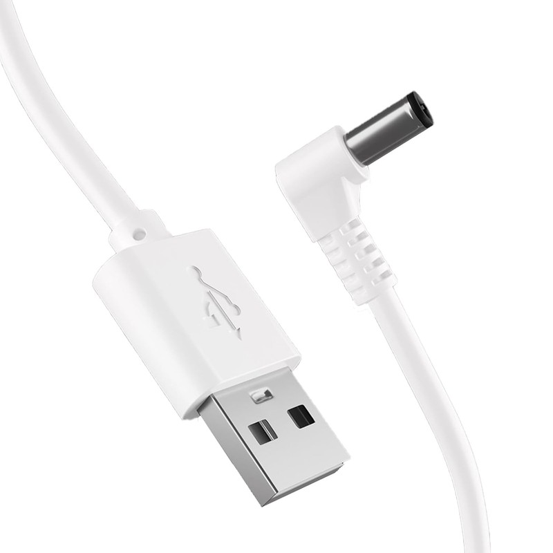 Lighted Makeup Mirror Charger Cable USB To DC 5.5x2.1mm 5V Power Cord 3.3ft