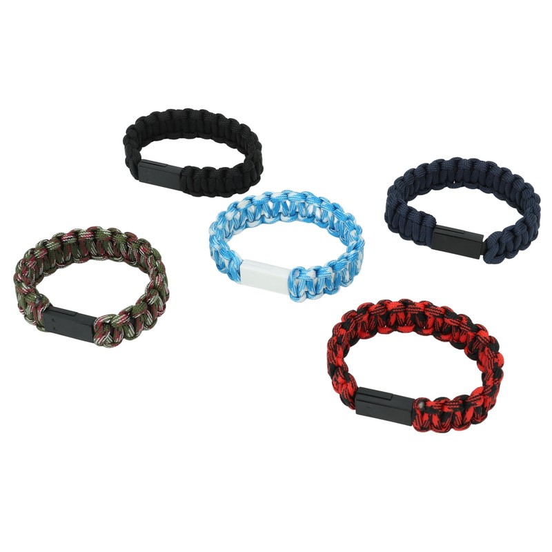 5Pcs Charging Cable Bracelet Type C Woven Cord Data Charger Bracelet gallery