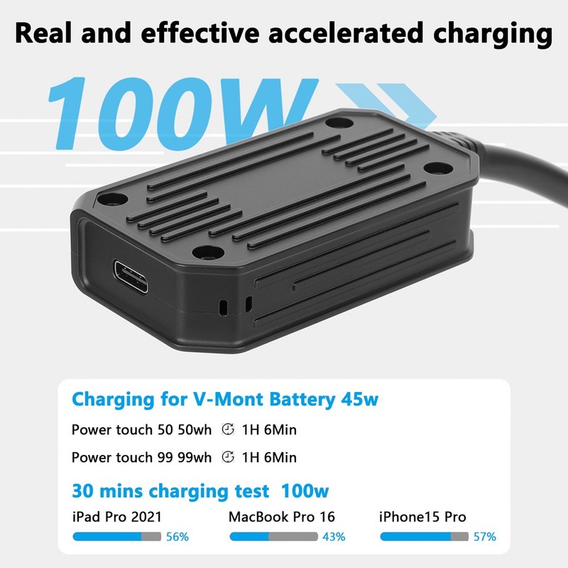CAMVATE D-Tap to USB-C PD Bidirectional Charging Adapter Cable gallery