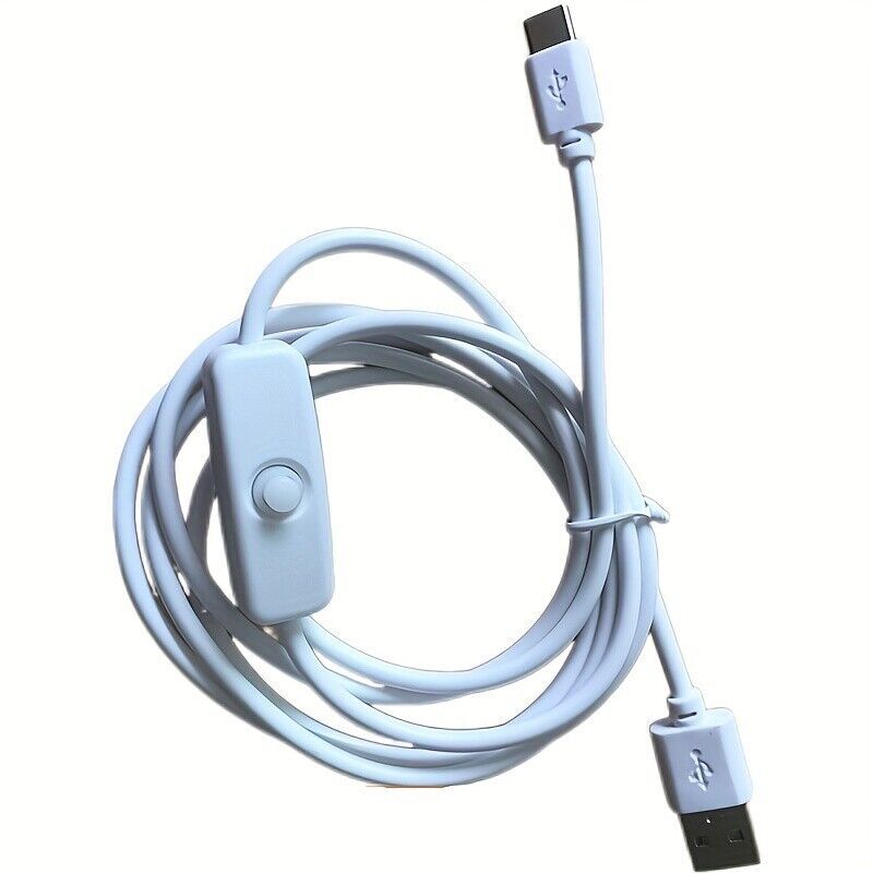 2/5/10-Pack USB Type-C Cable with On/Off Switch, 5V Fast Transfer, Compatible wi gallery