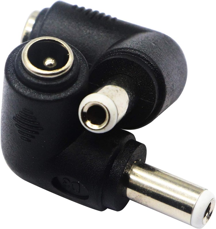 zdyCGTime DC 5.5x2.5mm Male 90 Degree Angle to DC5.5x2.1mm Female Adapter 5 V... gallery