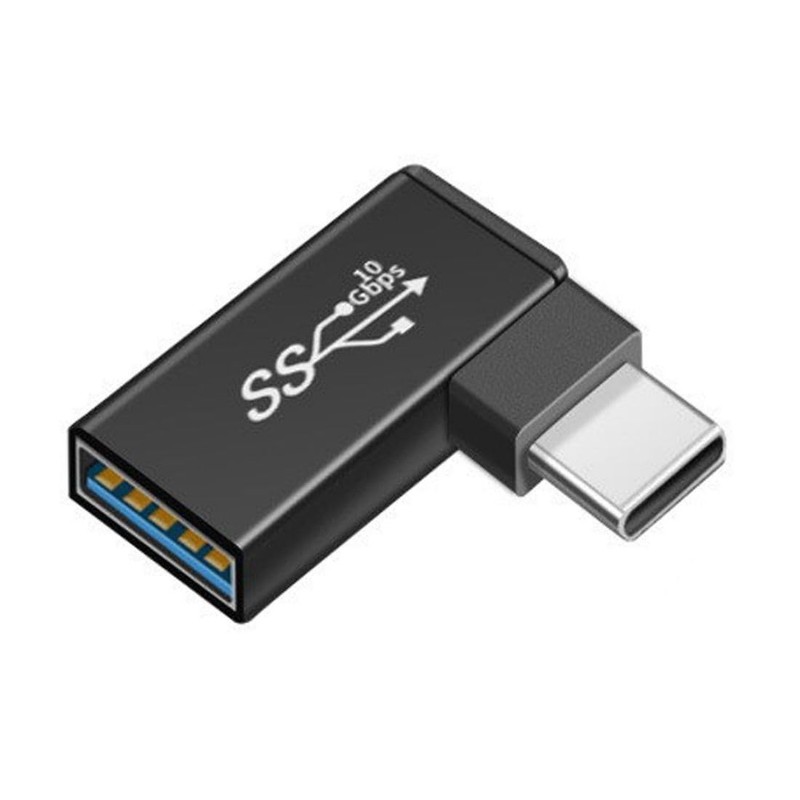 chenyang USB C to 3.0 OTG 90 Degree Angled Adapterfor Laptop Tablet Blue