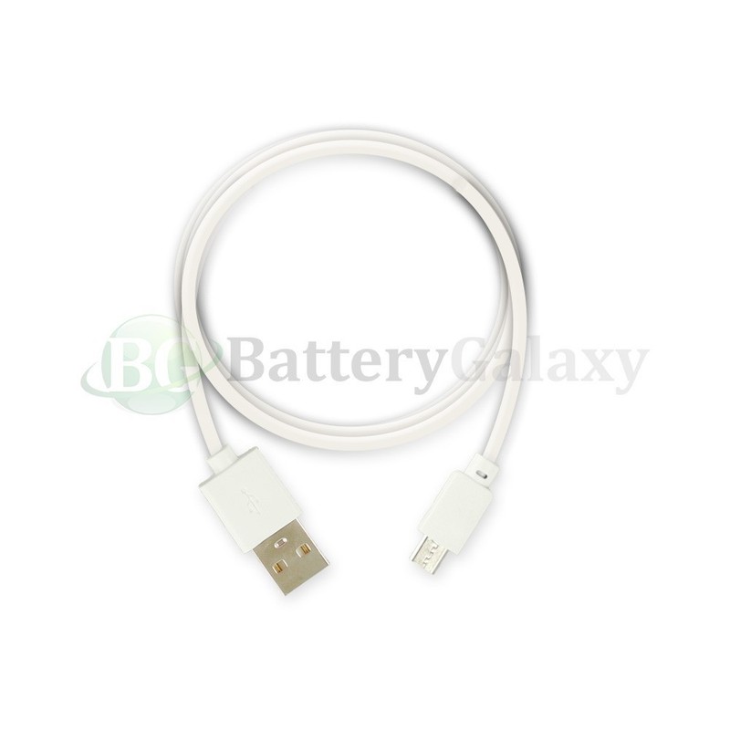 10ft White USB 2.0 Type A Male to Micro-B 5-Pin Cable gallery