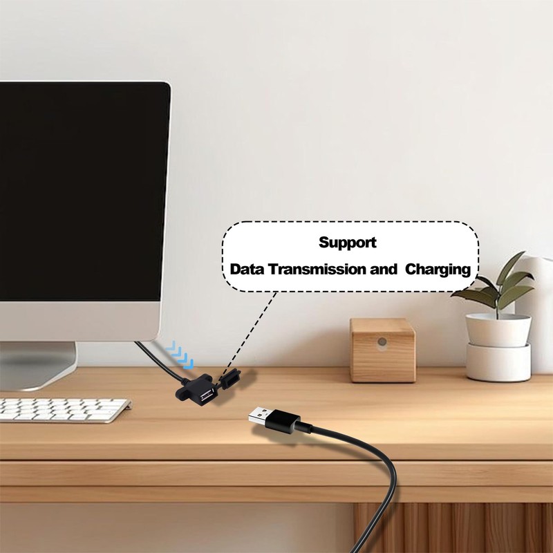 USB Female 4Pin Pigtail Cable USB 2.0 Bare Wire Open End Power Data Cable Cor... gallery