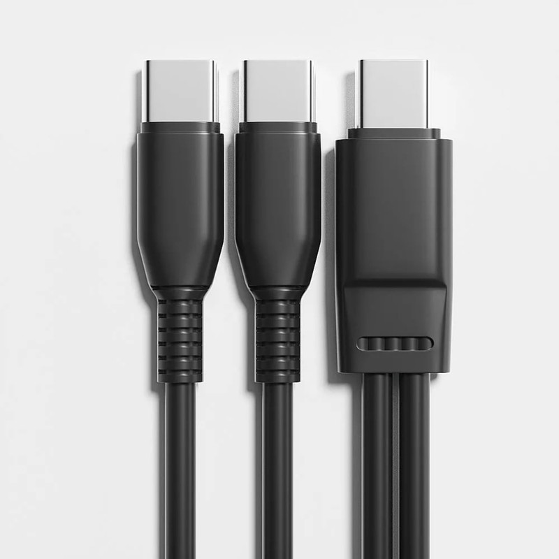 (3 FT) USB C Splitter Cable, 2-in-1 Type C to Dual Type C Charging Cord gallery
