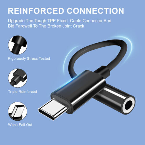 For Samsung Galaxy Z Flip6 Fold6 USB-C to 3.5mm Aux Jack Adapter Headphone Cable gallery