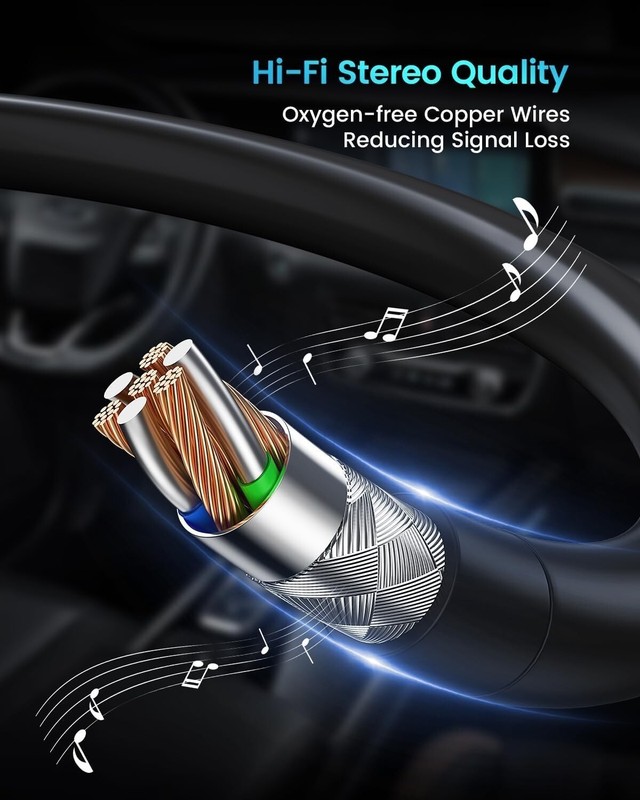 USB to Aux Audio Adapter, 3.5Mm Male to USB Female for Playing Music with USB Dr gallery