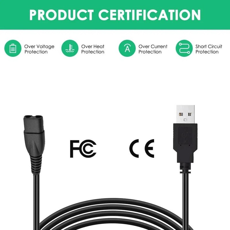 5V USB Charging Cable Compatible with Limural Hair Clippers Charger Power... gallery