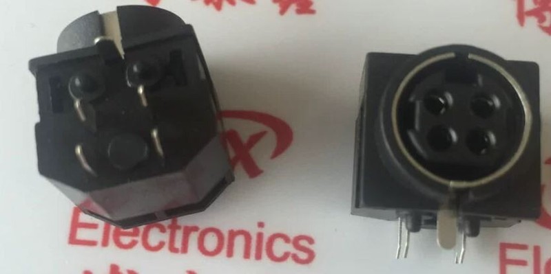 1pcs 4-pin POWER CORD Male Plug DC jack Medical device , CNC..