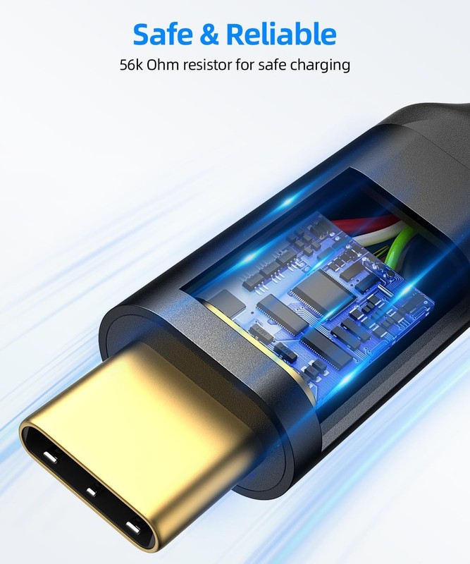10Gbps Android Auto USB C Cable 1.5FT 3A USB 3.1 Gen 2 Fast Charging gallery