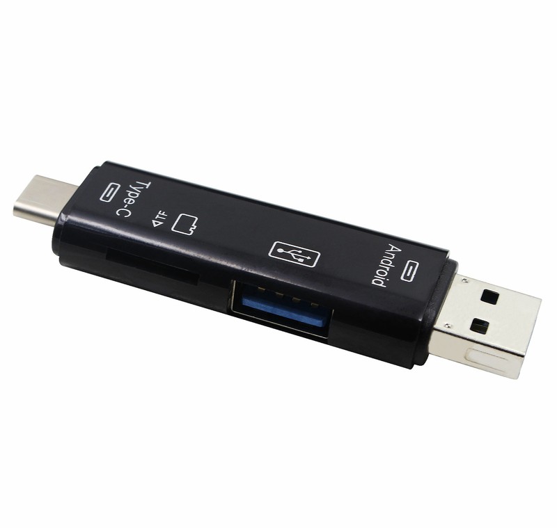 Type-c 5-in-1 OTG TF Memory Card Reader USB Devices Connector Adapter gallery