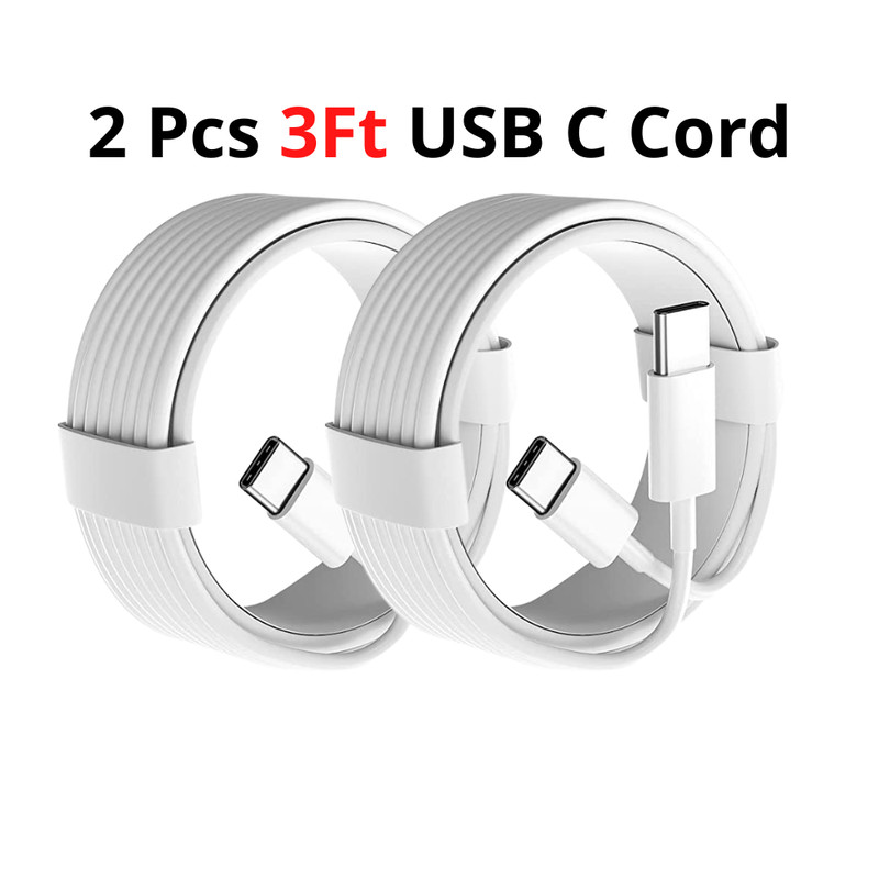 For iPhone 17 16 15 Samsung Fast Charger QC PD 20W Adapter Type C Charging Cable