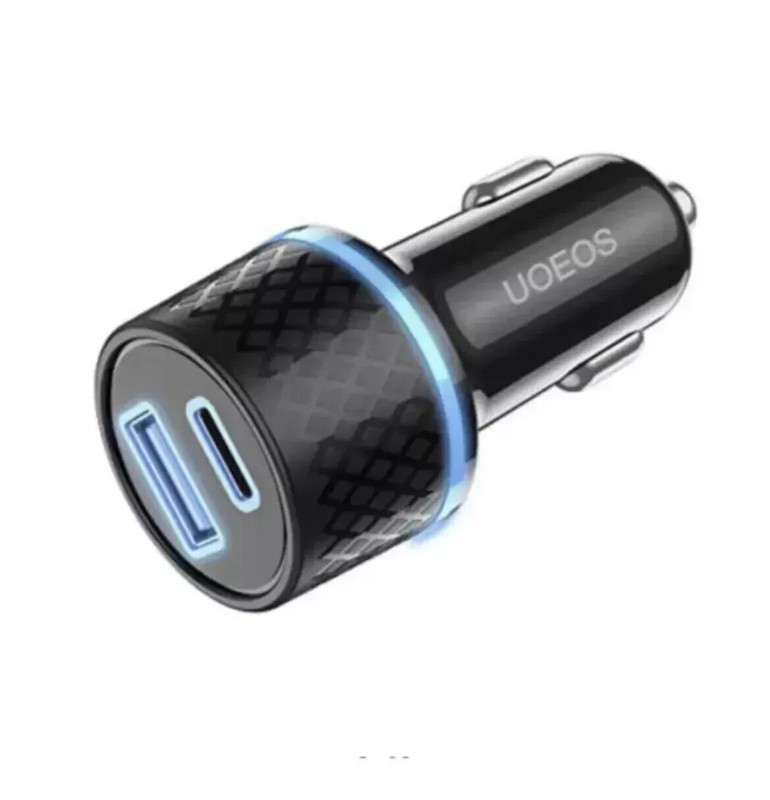UOEOS Car Charger USB C PD & 3.0 Type C Ports 36W Charging Adapter
