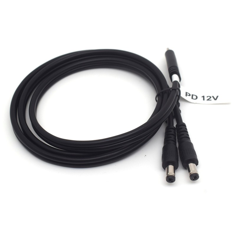 12V USB-C to DC 5.5mm x 2.1mm Power Charging Cord Dual DC5521 Male Cable lot gallery