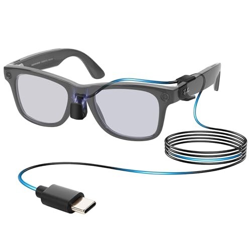 Type-C Charging Cable for Meta Wayfarer RW4006/4008 & Gen 2 RW4012 - Clip-On, Ch gallery