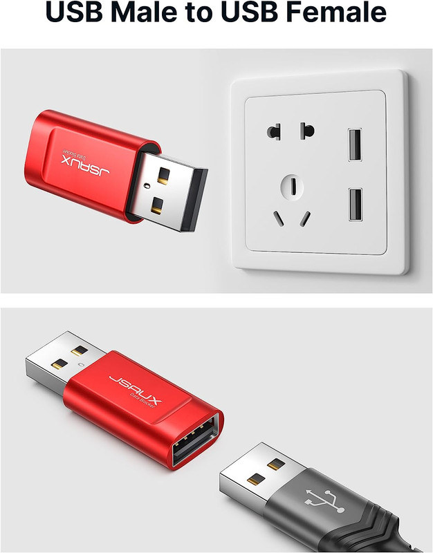 JSAUX USB Data Blocker, (4-Pack) USB a Defender Only for Quick Charge, Protect a gallery