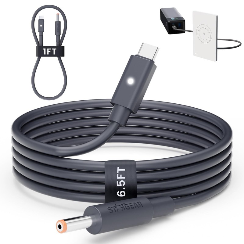 Starlink Router Mini Cable 2 Pack (1FT 6.5FT) USB to DC Power Cable with Mini…