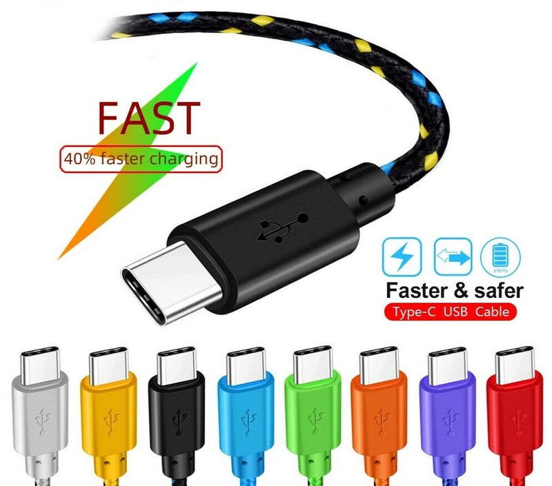 USB C Type C Cable Fast Charging 1m 2m 3m Charger for huawei p9 p10 p20 mate 10