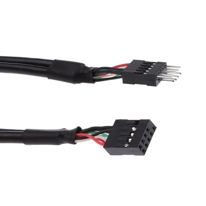 USB Header Extension Cable USB 2.0 9-Pin Male to Female for Motherboard 2 Pack gallery