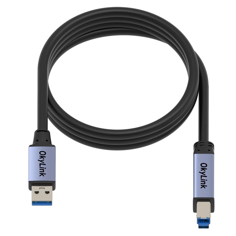 5FT 1.5M USB 3.0/3.2 Gen 1 Printer Cable A Male To B 5Gbps Aluminum Shell Cord gallery
