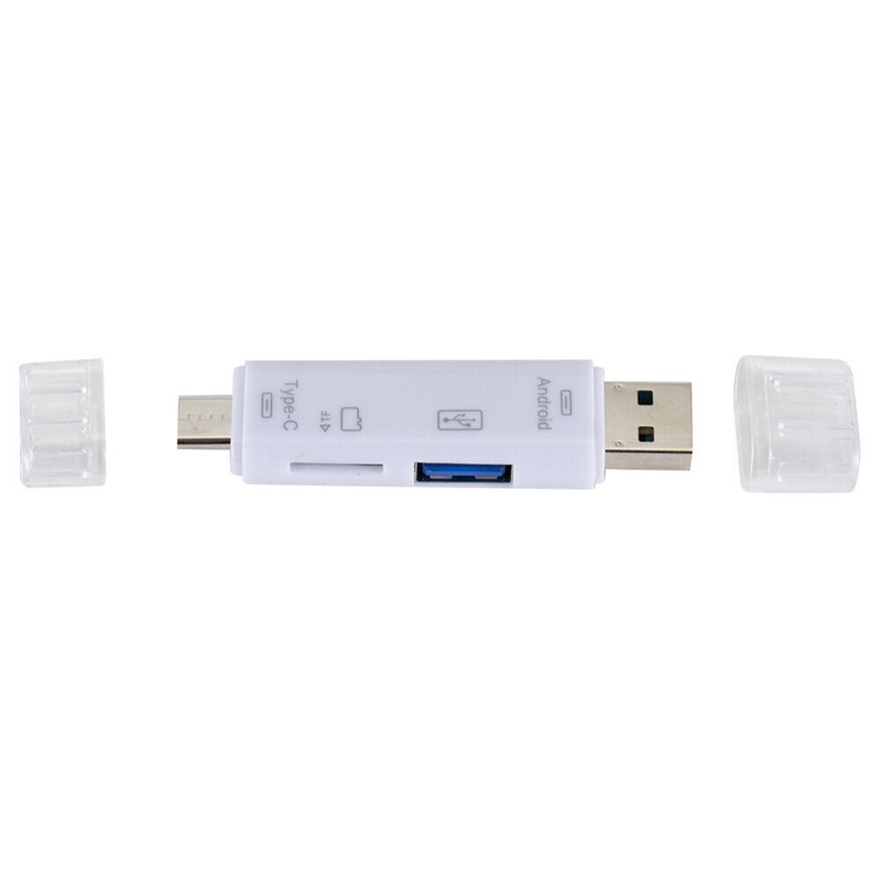 5 in 1 USB Type C / USB / Micro USB SD TF Memory Card Reader OTG Adapter gallery