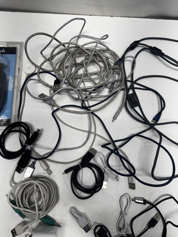 Large 30+ Lot of Apple Samsung Chargers, Adapters, Headphones and More gallery