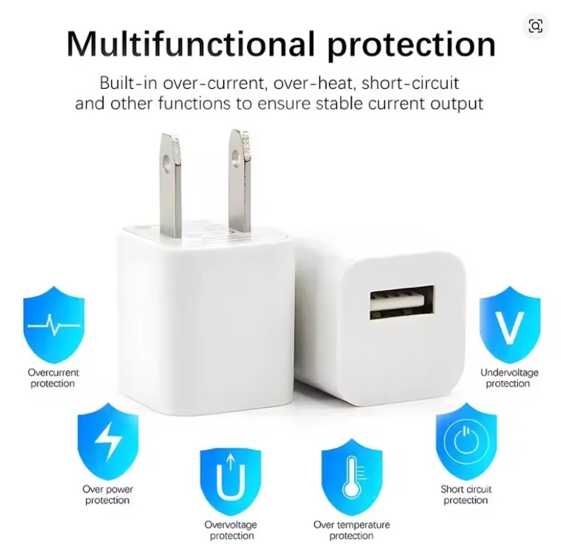 Genuine 5W USB Travel Power Adapter Cube Charger For iPhonee iPadd gallery