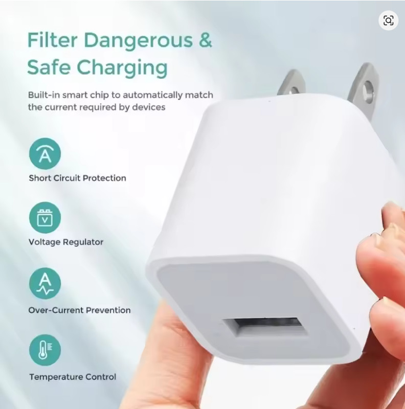 Genuine 5W USB Travel Power Adapter Cube Charger For iPhonee iPadd gallery