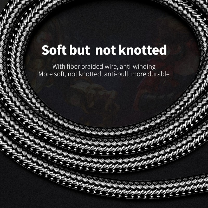 Braided Elbow LED USB C Fast Charger Cable For Samsung S25 S24 S23 S22 iPhone 17 gallery