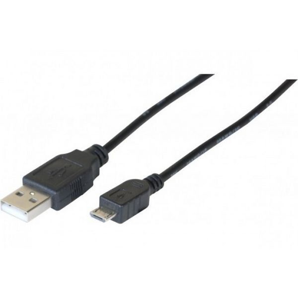 USB Type A Cable – Micro USB Type B USB DATA/Charging 1.80mt Black