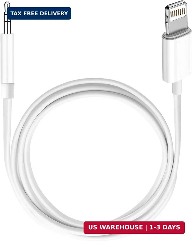 (Apple MFi Certified) iPhone AUX Cord,Lightning to 1/8 Inch Audio Cable,3.3ft, H
