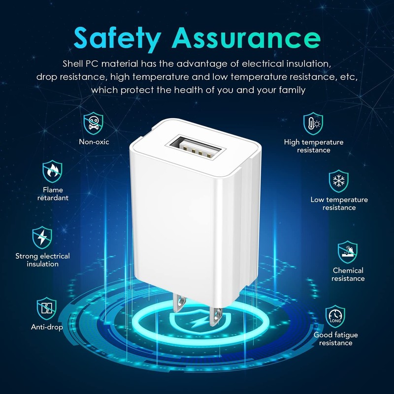 PD 10W 5V 2A USB Jack Wall Power Adapter 5 Volt 2Amp AC Fast Charger Cube US Lot gallery