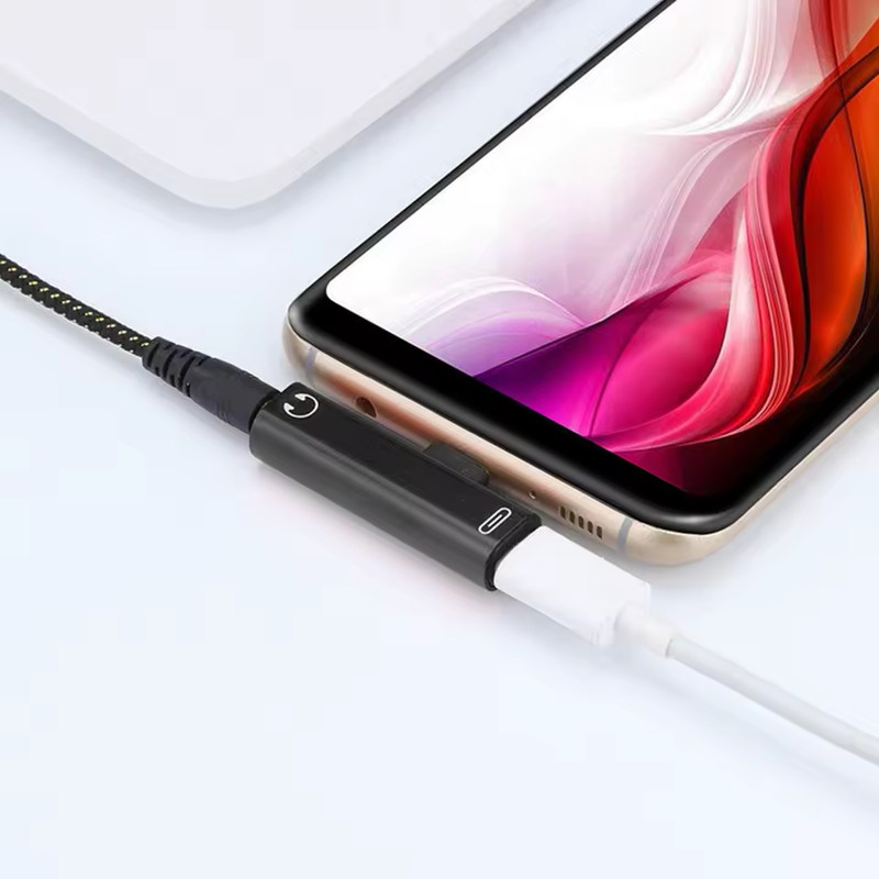 2 in 1 Type C to 3.5mm Aux Audio Cable Cord Charger Headphone Splitter Adapter gallery