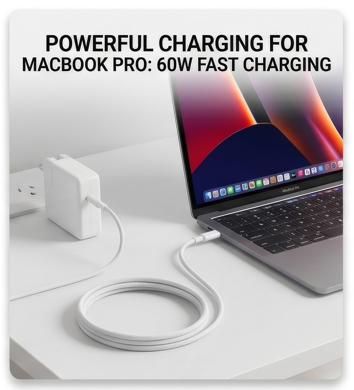 3-Pack 60W USB-C to USB-C Cable 6.6ft Fast Charger For Apple iPhone15/16/17/iPad gallery