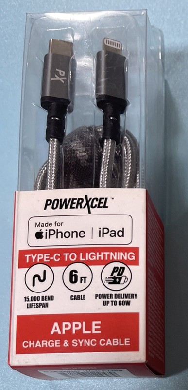 Power Xcell Type-C To USB Up to 60 Watts For iPhone And iPad