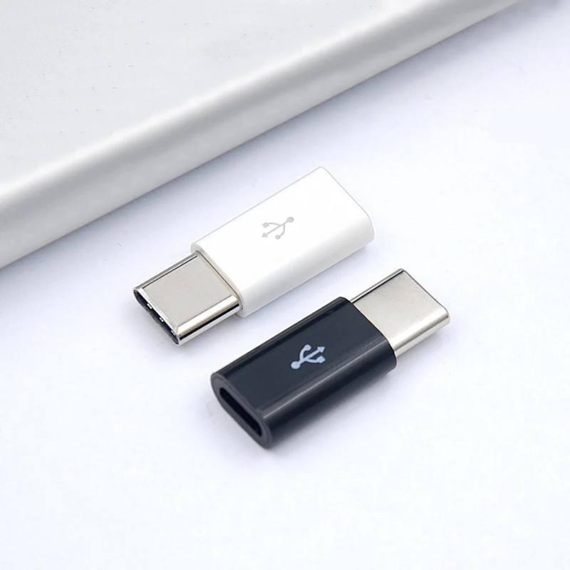 5 Pack Micro USB to Type C Adapter Converter Micro-B to USB-C Connector USA gallery