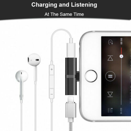 2in1 8 pin Adapter Headphone Jack Splitter Audio For iPhone 7 8 X XR MAX gallery