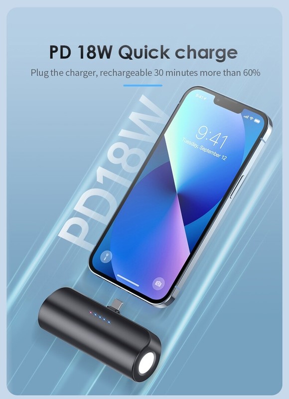 18W PD Fast Charging External Battery Power Pack For iPhone 14 13 12 11 pro max gallery