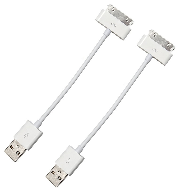 2PACK USB Data Sync Cable Cord Charger for iPhone 4 4G 4S 3GS iPod Nano Touch 4G