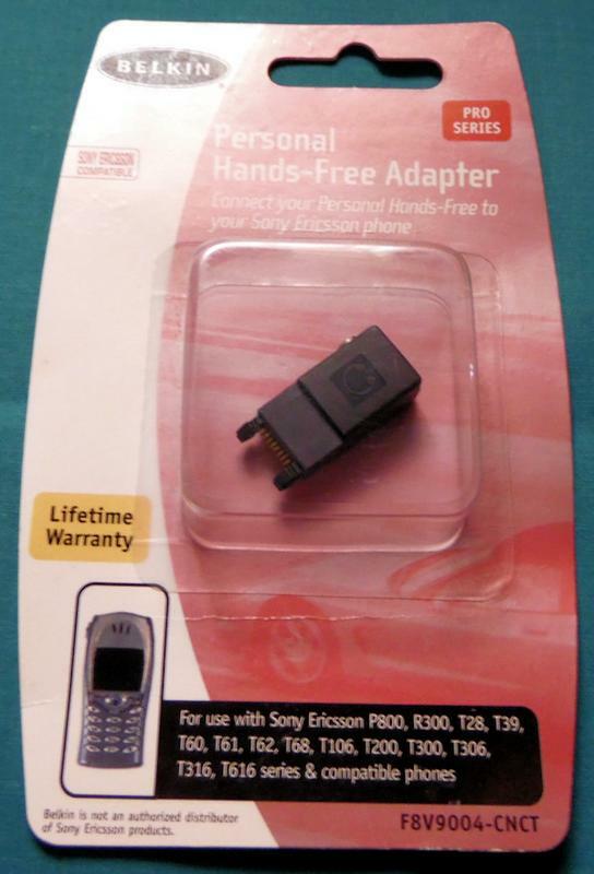 Belkin Personal Hands-Free Adapter for Sony Ericsson Phones F8V9004-CNCT (NOS)