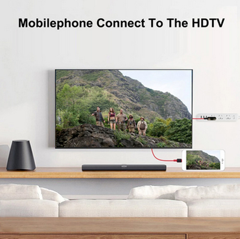 For iPhone14 13 1080P HDMI Mirroring AV Cable Phone to TV HDTV Adapter Sync Cord gallery