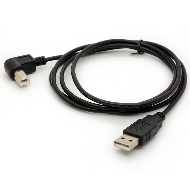 1.5M USB to Printer Adapter Cables 90 Degree USB 2.0 A Male to B Right Angle ... gallery