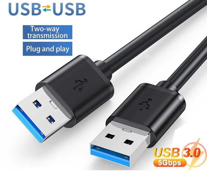 USB 3.0 A Male To A Male Cable Data Transfer Super Speed Power Charger Metal 6FT gallery