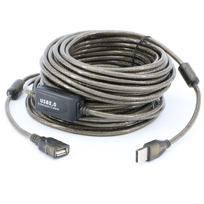50 FT 15m USB 2.0 A Male To A Female Extension Cable High Speed 480 Mbps