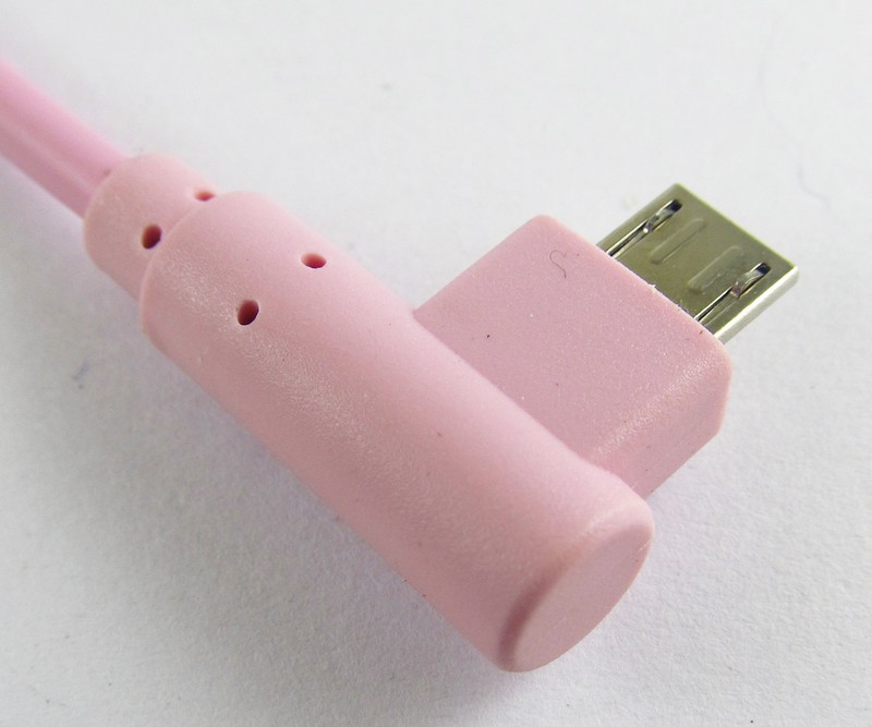 1pc Pink Right angle USB 2.0 Female to Micro USB Male OTG Host Cable Adapter gallery