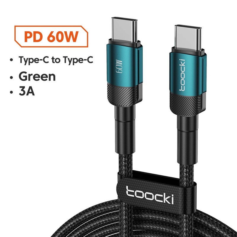 Toocki 100W USB C to C Cable PD 3.0 Fast Charging for MacBook Samsung Xiaomi